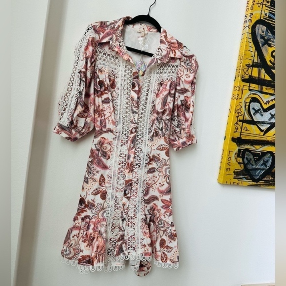 Floral Pink Romantic Dress